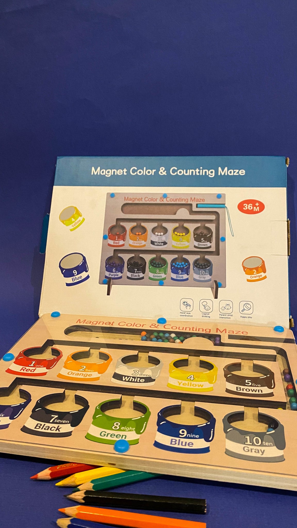 Magnetic Counting Maze Adventure